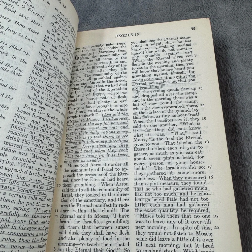 Harper & Brothers The Bible James Moffatt‎ Translation 1935 Black Good Hardcover